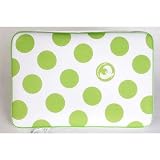 Isis Dei 13" MacBook Memory Foam Laptop Sleeve - White/Green (GPMF13)
