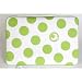 Isis Dei 13 MacBook Memory Foam Laptop Sleeve - White/Green (GPMF13)