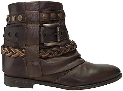 Fred Segal Feet Brown Leather Belted Short Boot