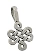 Sterling Silver Celtic Knot Pendant Knotwork Charm