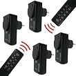 4 x Funksteckdose Funksteckdosen Funk Schalter + 2 Fernbedienung Set - fuer den Aussenbereich aussen Outdoor!