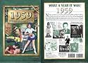 1959 What a Year It Was Book - Nostalgic 50th Wedding Anniversary or 50th Birthday Gift