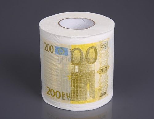 Creative 200 Euros Toilet Paper Scroll