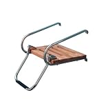 AFI 60903 Teak Swim Boarding Platform Kit with Single Step Ladder (Boats with Inboard/Outboard Motors)