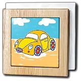 Kids Car - 6 Inch Tile Napkin Holder