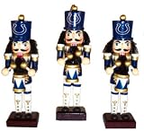 Indianapolis COLTS 3 Mini NUTCRACKER CHRISTMAS ORNAMENTS