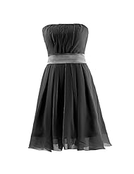 Strapless Chiffon 2015 Knee Length Evening Dress/Homecoming Dress/Bridesmaid Dress/Prom Dress/Party Dress 