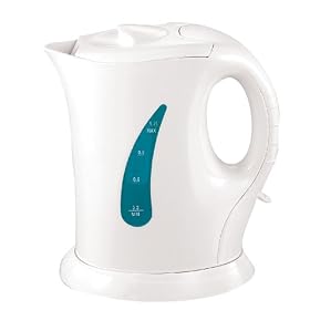 1LT WHITE CORDLESS ELECTRIC KETTLE TRAVEL MINI JUG