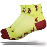 DeFeet AirEator 2.5in Chili Cycling/Running Socks - AIRCHT