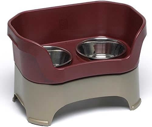 Neater Feeder Cranberry Elevated Pet Diner, 14" L X 9" W X 6.5" H, Small