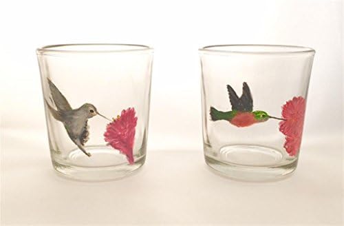 Hand Painted Hummingbirds 10 oz Tumblers