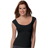 On Top and In Control Cap Sleeve Scoop Top