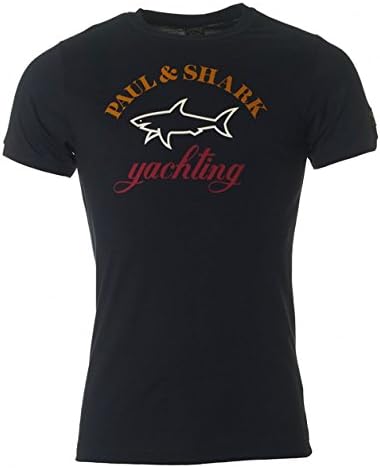 Paul And Shark Contrast Chest Logo Crew Neck T-shirt NAVY XL