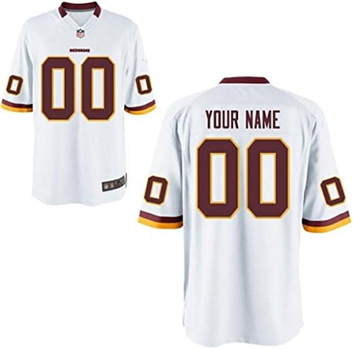 Customized WR Football Game Jerseys-White Youth Size XL