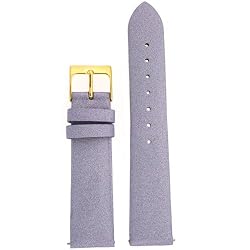 Watch Band Lavender Satin Fabric with Leather lining