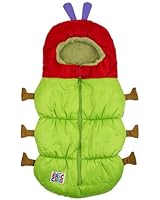 Eric Carle 2 in 1 Stroller and Infant Carrier Bag, Bunting Bag, Polyester, Hungry Caterpillar, Green, Red, Brown and Purple