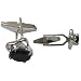 Gifts for Dads - Cufflinks Set in Sterling Silver Onyx Gemstone (cflng163)
