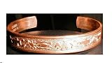 Solid Cuff Bangle Copper Bracelet adjustable