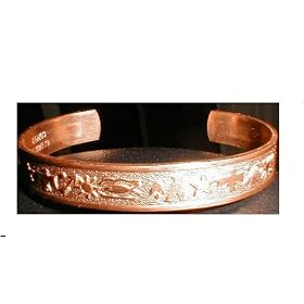 Solid Cuff Bangle Copper Bracelet adjustable