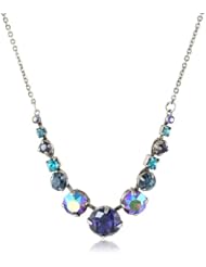 Sorrelli "Northern Lights" Graduated Crystal Silver-Tone Necklace, 19.5"