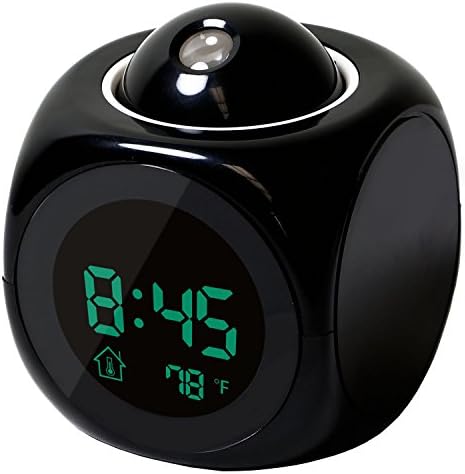 Alarm Clock Multi-function Digital LCD Voice Talking LED Projection Temperature