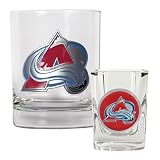 Colorado Avalanche Rock Glass & Shot Glass Set