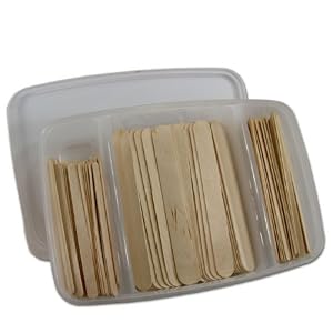 FantaSea Cosmetics 350 pcs. Assorted Wax Applicator Wood Sticks