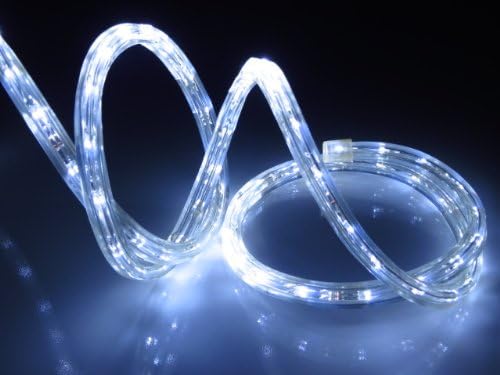25FT COOL WHITE LED FLAT ROPE LIGHT KIT FOR 120V, Christmas Lighting, Outdoor Rope Lighting