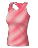 Champion Womens Double Dry Workout Tank, Sequin Pink Stripe, Small