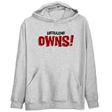 Kneeboarding OWNS Sports Mens Hoodie (Heather Gray, Sizes X-Small - XXX-Large)