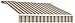 Awntech 10-Feet Galveston Semi-Cassette Manual Retractable Awning, 96-Inch Projection, Paupe Multi