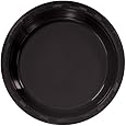 Hanna K. Signature Collection 50 Count Plastic Plate, 10-Inch, Black