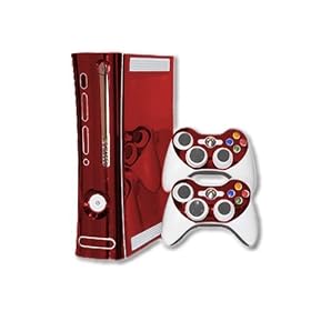 Xbox 360 Skin - NEW - RED CHROME MIRROR system skins faceplate decal mod