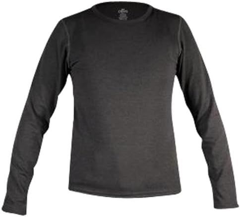 Hot ChillysYouth Pepper Bi-Ply Crewneck Midweight Relaxed Fit Base Layer - UPF 30 Thermal Underwear Long Sleeve Top