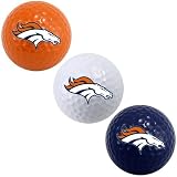 Denver Broncos 3-Pack Team Color Golf Balls