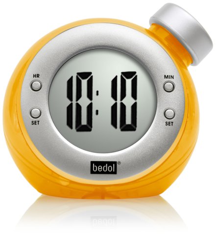 Bedol Water-Powered Desktop Clock, Orange