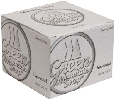 Unscented Shave Soap 4.25oz shave soap by Green Mountain Soap