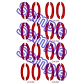 VOCALOID　ボーカロイド　MEIKO　メイコ　コスプレ用タトゥーシール（大文字）