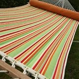Hatteras Large Quilted Comfort Outdoor Hammock Citrus DuraCord Fabric