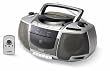 COBY CX-CD250 Portable CD Cassette Recorder with AM/FM Radio & Remote Control