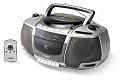 COBY CX-CD250 Portable CD Cassette Recorder with AM/FM Radio & Remote Control