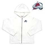 Colorado Avalanche NHL Girls Lucky Full Zip Hooded Jacket (White)