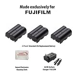 3 Pack Li-Ion Extended Life Replacement Battery Pack For The Fujifilm NP-150 1700mAh! For The Fujifilm FinePix S5 Pro IS Pro SLR Digital Camera + 110/220V 1 Hour Home & Car Charger + SSE Cleaning Cloth