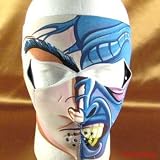 TWO FACE NEOPRENE FULL FACE MASK MUZZLE MOTORCYCLE NOSE MOUTH ADJ SIZE