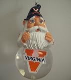 Virginia Cavaliers Light Up Snow Globe Gnome Ornament