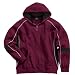 Victory Hooded Sweatshirt, Maroon/Black/White