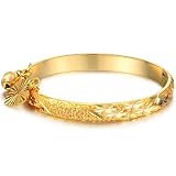 OPK New Fashion 18K Gold Plated Bell and Leaf Children