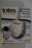 Totes AM/FM Chrome Radio