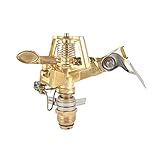 uxcell 水のスプレーノズル　散水ノズル　水噴霧ノズル　ガーデンブラス　メタル　ゴールドトーン