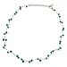 Turquoise Blue Tiny Beaded Link Collar Necklace